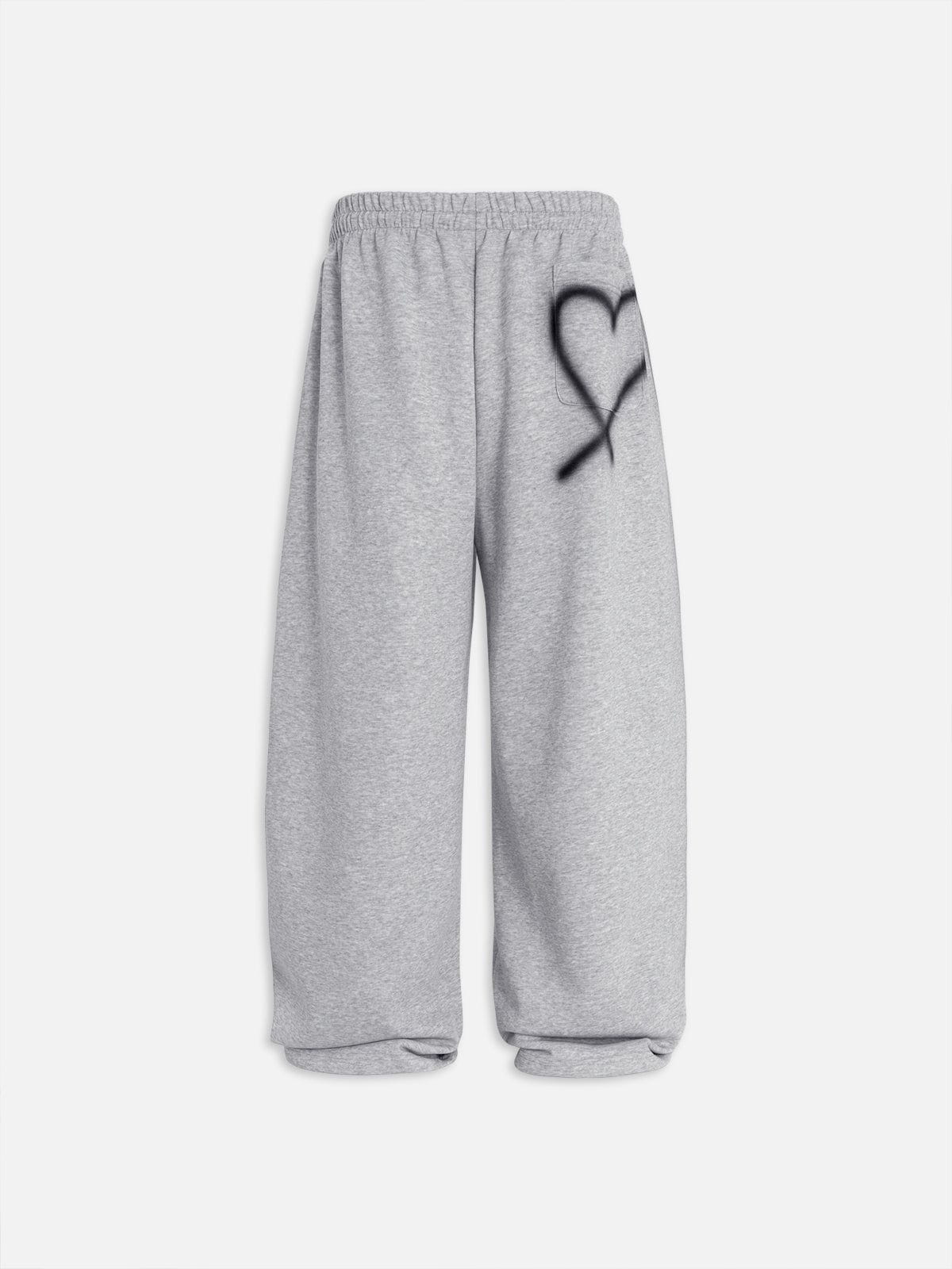 Selora Graffiti Heart Baggy Sweatpants
