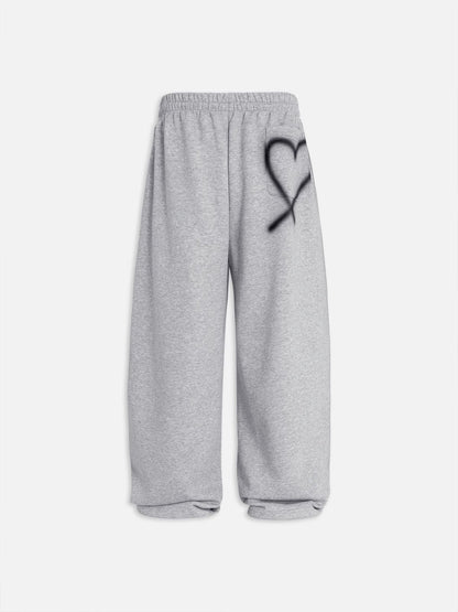 Selora Graffiti Heart Baggy Sweatpants