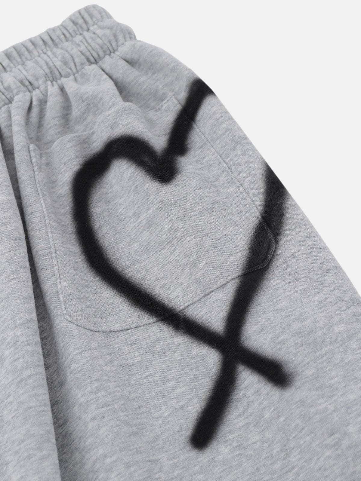 Selora Graffiti Heart Baggy Sweatpants