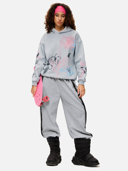 Selora Graffiti Heart Baggy Sweatpants